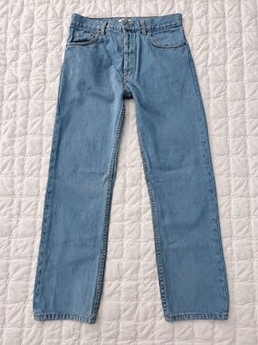 Levi’s Original 501 Blue Jeans Classic Straight Leg Made In USA Vintage 90s